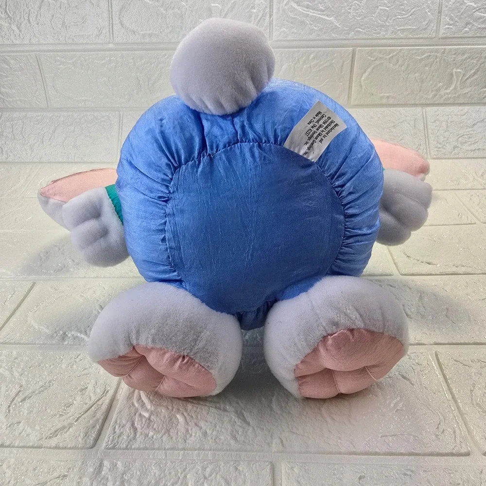 Gibson Greetings 1994 Vintage Bunny Plush Toy White Blue Overalls 9 Inch Retro